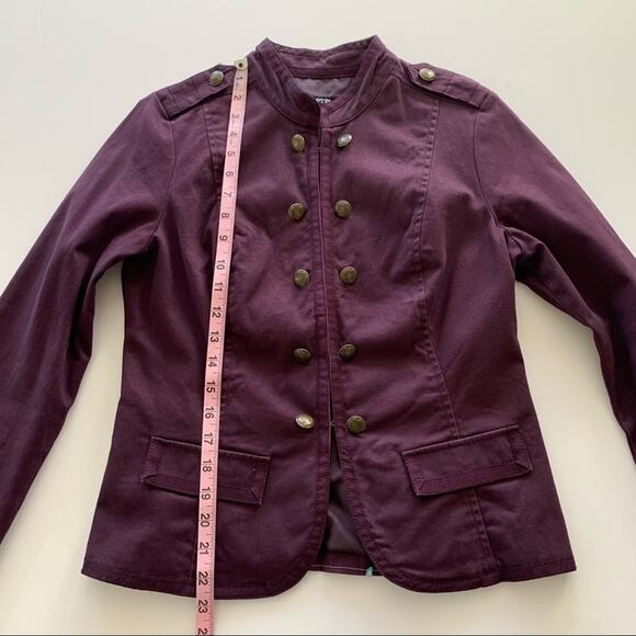 Via Penny Lane Reworked Apparel | Diana Ross Graphic Purple Blazer Jacket - Picture 7 of 9